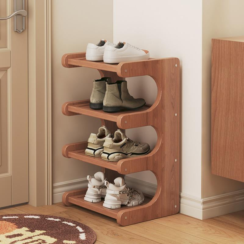 Bamboo Shoe Rack, Multi-Layer Shoe Storage Rack, Space Saving Shoe Organizer, Vertical Shoe Rack, Home Organizer for Entryway, Living Room, Bedroom, Hallway, Shoe Storage System, Shoe Shelf Organizer