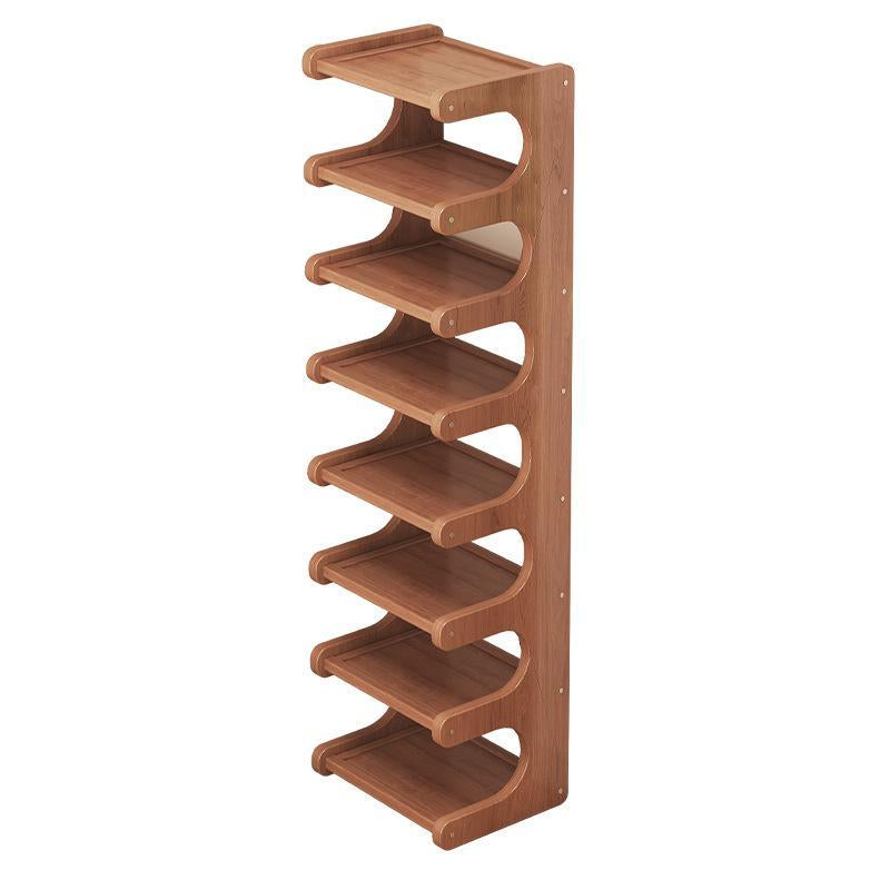 Bamboo Shoe Rack, Multi-Layer Shoe Storage Rack, Space Saving Shoe Organizer, Vertical Shoe Rack, Home Organizer for Entryway, Living Room, Bedroom, Hallway, Shoe Storage System, Shoe Shelf Organizer
